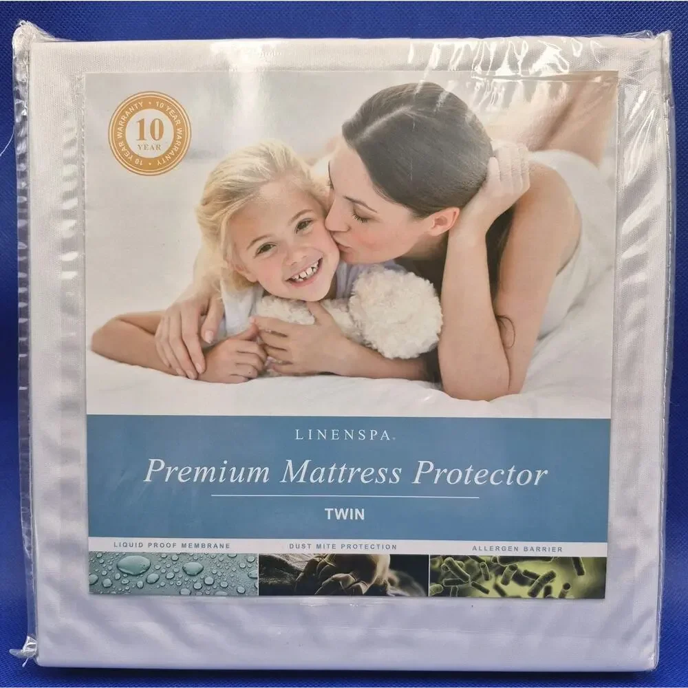 NEW LinenSpa Twin Premium Mattress Protector 10 Year Warranty